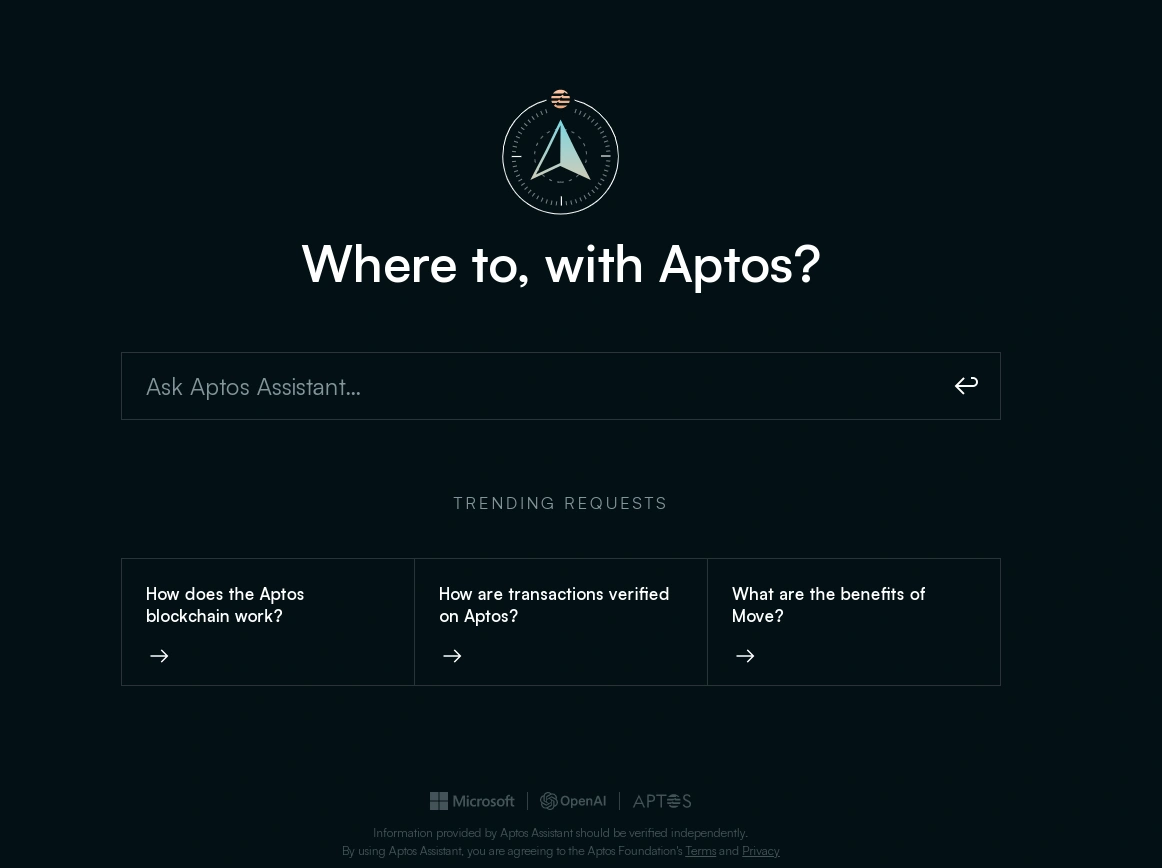 Aptos智能AI助手邀请您参与测试