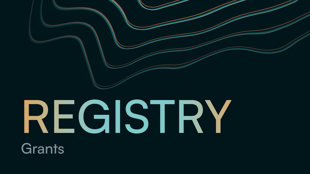 Aptos Registry Grants 资助开放申请，让您的想法变为现实
